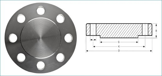 Flange di piatto di superficie del acciaio al carbonio di BLRF ISO9000 ASME B16.5