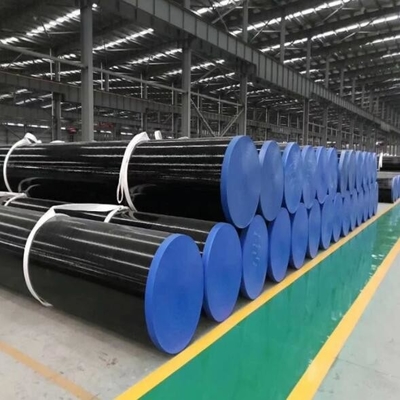 Tubo d'acciaio saldato LSAW laminato a caldo della lega del nerofumo DN15 Sch40 Q235B Q355b